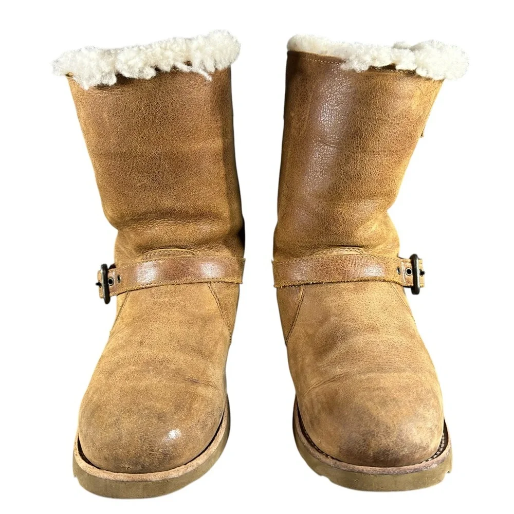 UGG Noira Waterproof Buckle Chestnut Boot Size US 7 | EU 38 - Picture 3 of 10